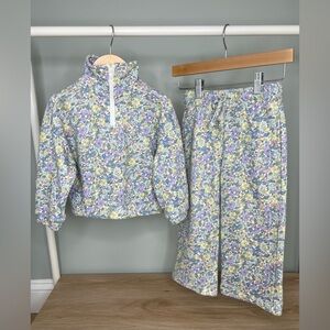 Cotton On Kids - Half-Zip Pullover and Wide Leg Pants Set - Middleton Floral
